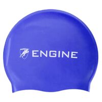 Engine Solid Royal Blue Swim Cap, Swimming Cap, Silicone Swim Cap