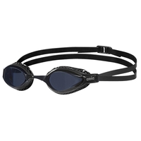 Arena Air Speed Dark Smoke Lens Swimming Goggles, Black - Racing Goggles