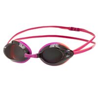 Speedo Opal Goggle Purple/Orange - Smoked Lens Competition Racing Goggle, Training Goggle