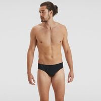 Speedo Men's Tech Panel 7cm Brief - Black/Pool/Usa Charcoal Speedo Swimwear