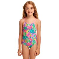 Funkita Jungle Party Toddler Girls Printed One Piece Swimwear, Toddler Girls One Piece Swimwear