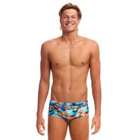 Funky Trunks Men's Smashed Wave ECO Classic Trunk, Swimming Classic Trunk Mens Swimwear