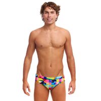 Funky Trunks Men's On The Grid ECO Classic Brief Swimwear, Men's Swimsuit