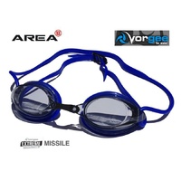 VORGEE MISSILE SWIMMING GOGGLES, SMOKED LENS, BLUE, SWIMMING GOGGLES