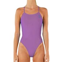 Engine Women's Santorini Bold Logo Lavender One Piece Swimwear