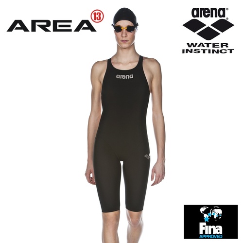 ARENA POWERSKIN ST WOMEN'S RACE SUIT BLACK, SWIMMING RACE SUIT, FEMALE