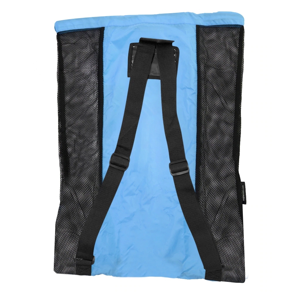Engine Mesh Swimming Backpack Mesh Swim Gear Bag Blue 