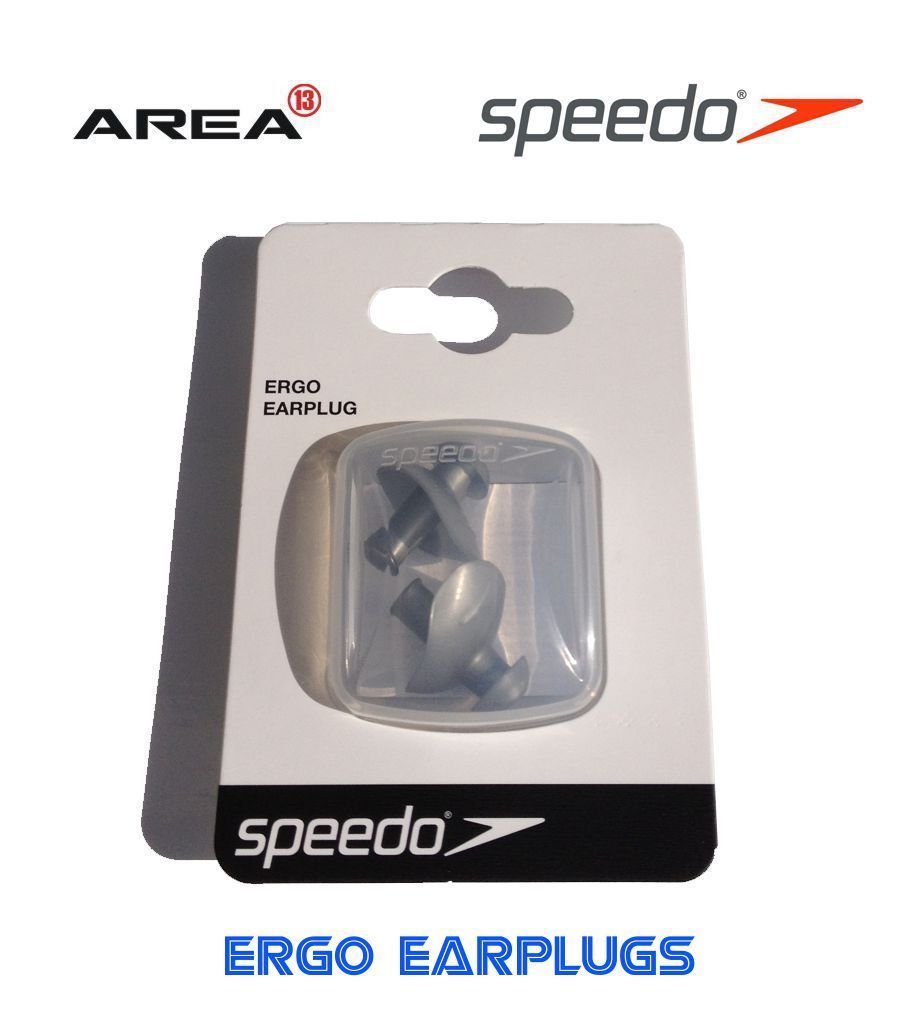 Speedo Ergo Ear Plug - Smoke Swimming Earplugs, Aquatic Earplugs