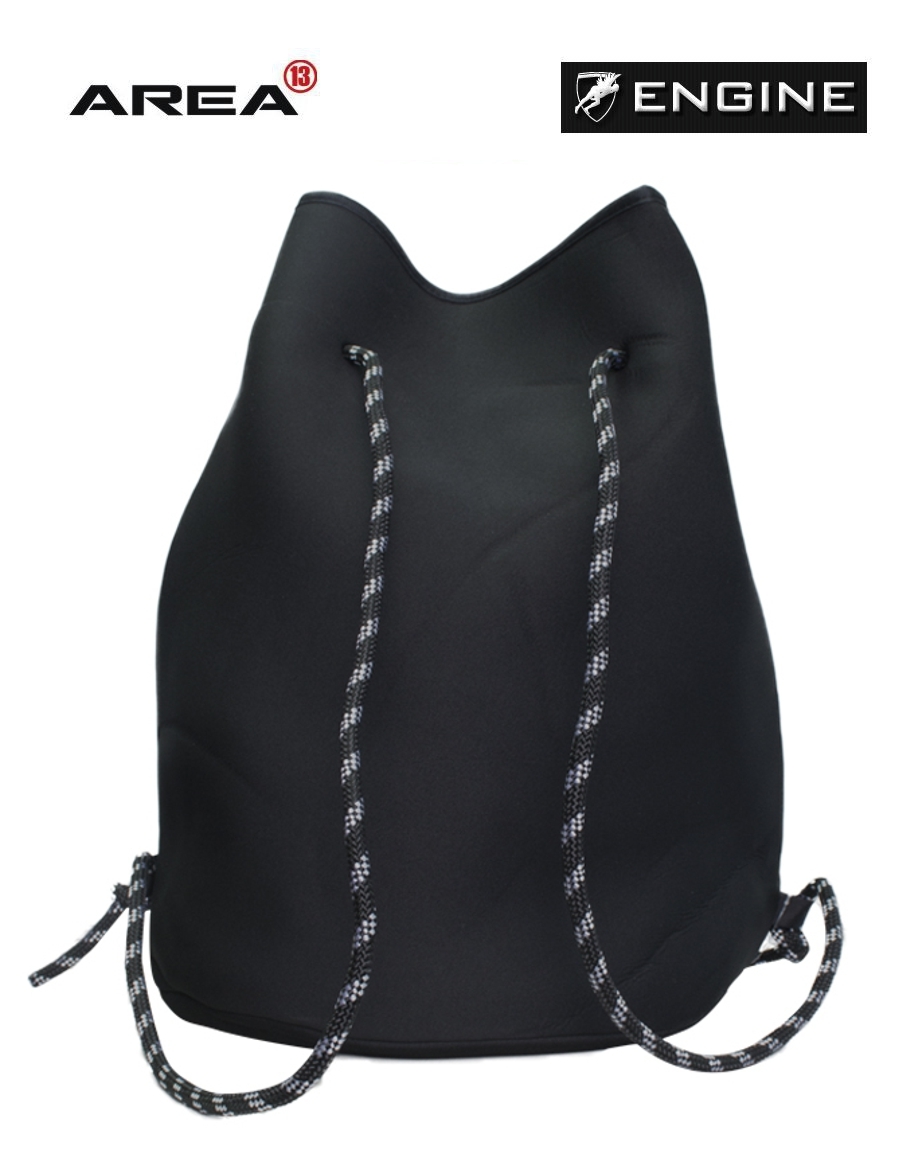 ENGINE NEOPRENE BACKPACK SWIM BAG BLACK SWIMMING BAG Area13