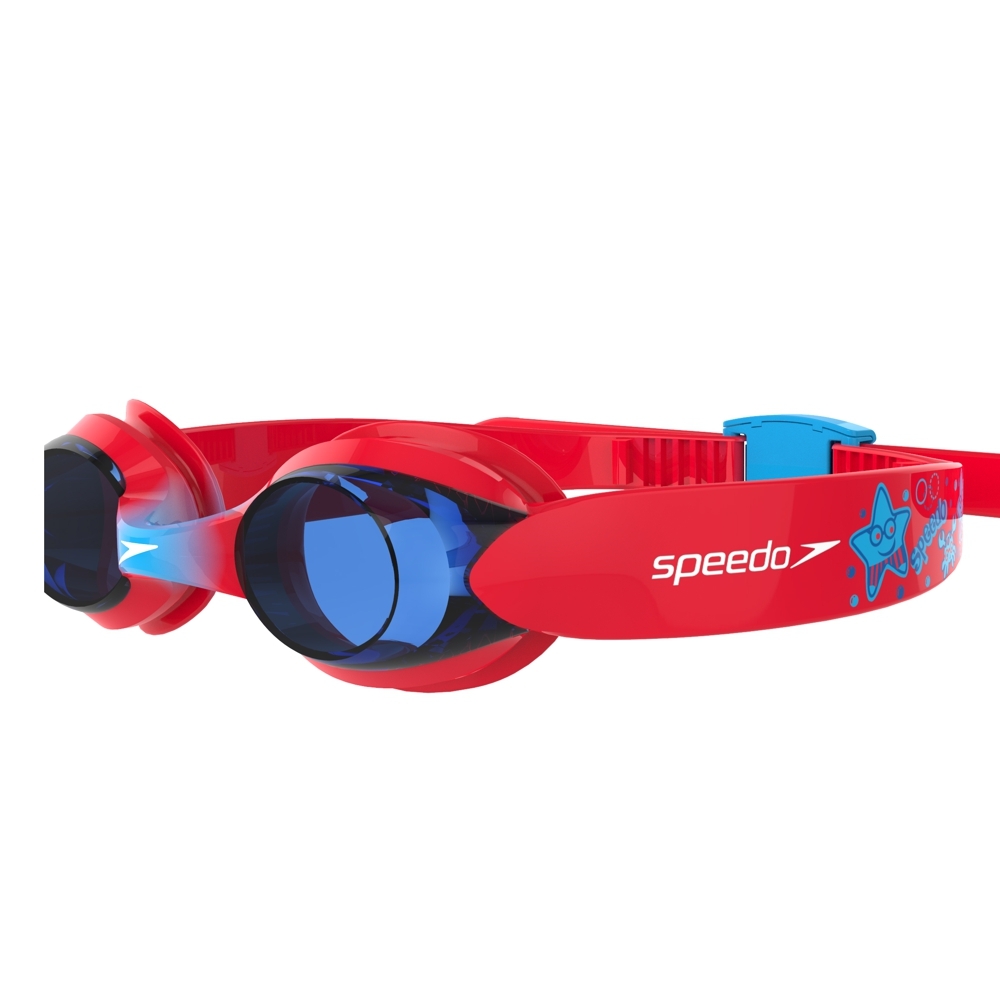 Speedo Sea Squad Illusion Junior Swimming Goggles Red/Blue 