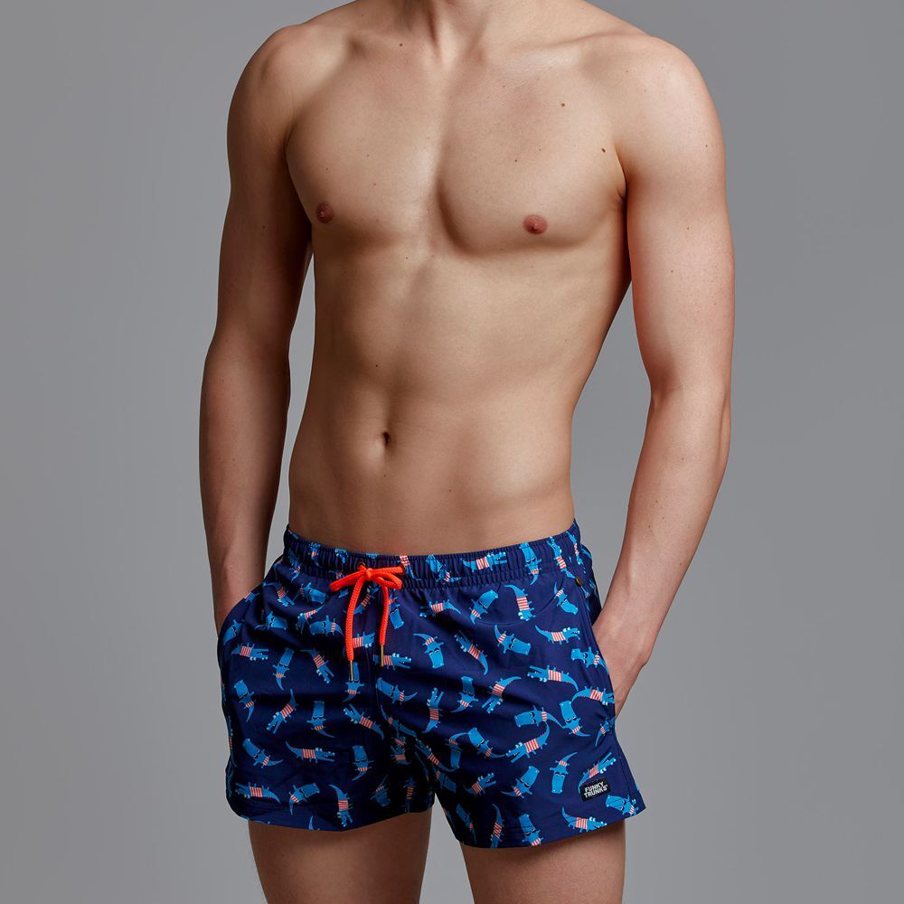 Funky Trunks Men's Croc Top Shorty Shorts Short Swimwear - Area13.com.au