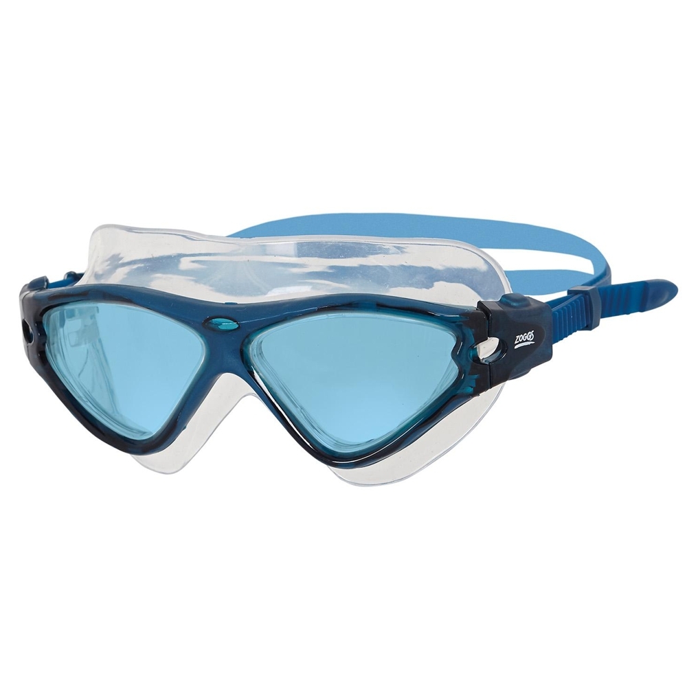Zoggs Tri Vision Swimming Mask - Blue, Smoked Lens - Area13.com.au
