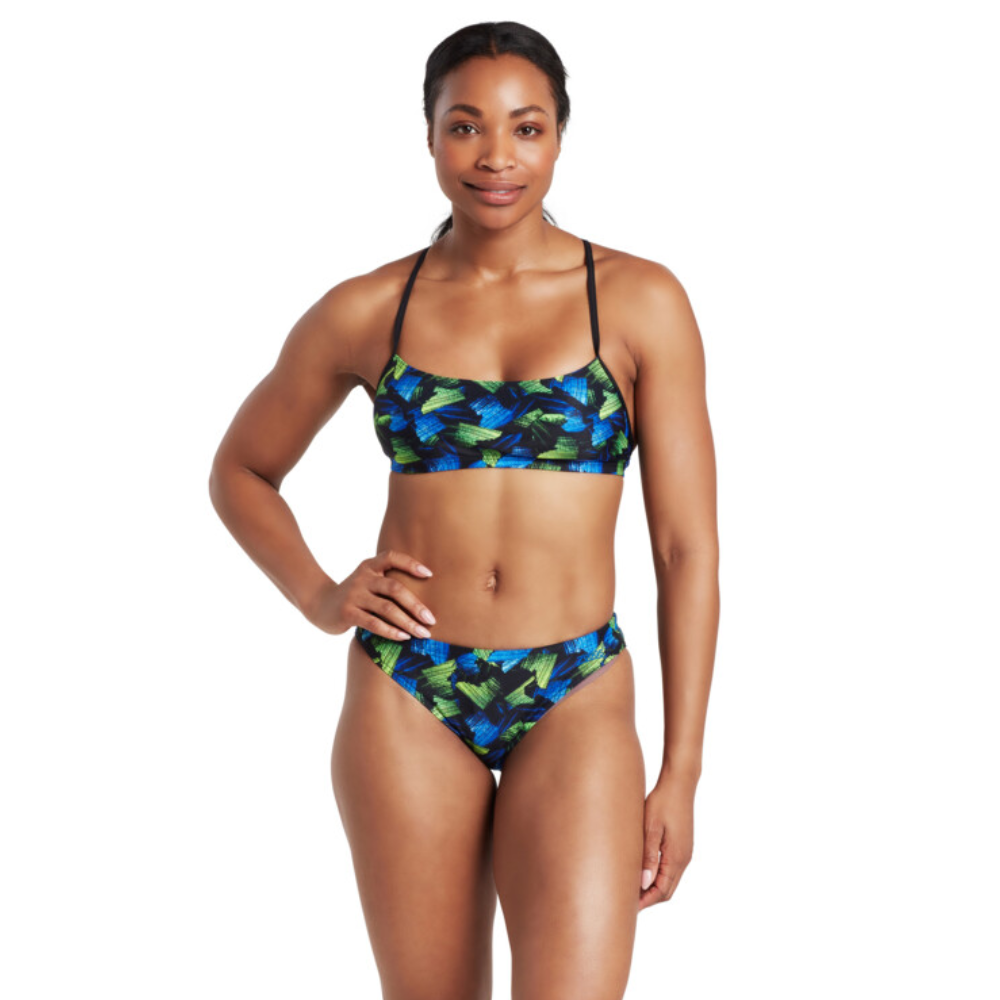 Zoggs Women's Swell Tri Back 2 Piece Swimsuit, Ladies Swimwear 