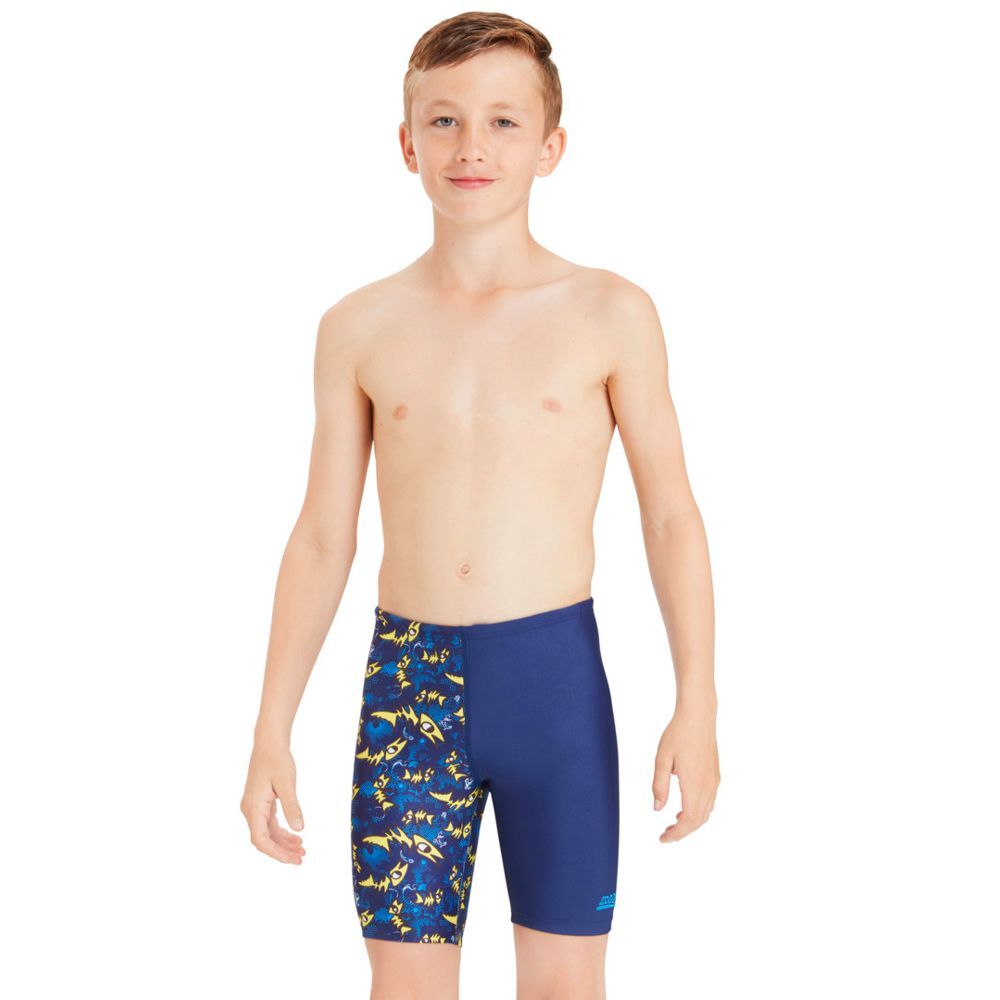 Zoggs Boys Barracuda Mid Jammer, Boys Jammer Swimwear - Area13.com.au