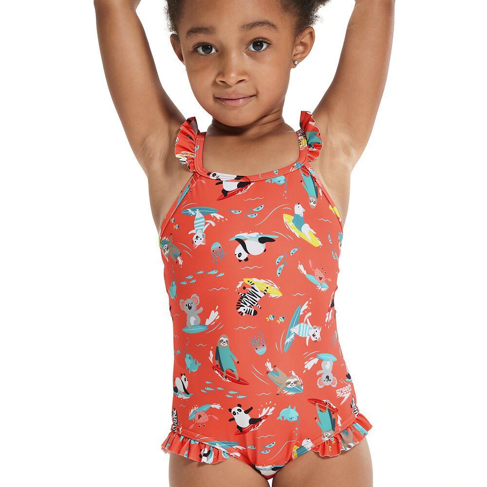 Speedo Girl's One Piece Bathing Suit / Coral / Various Sizes