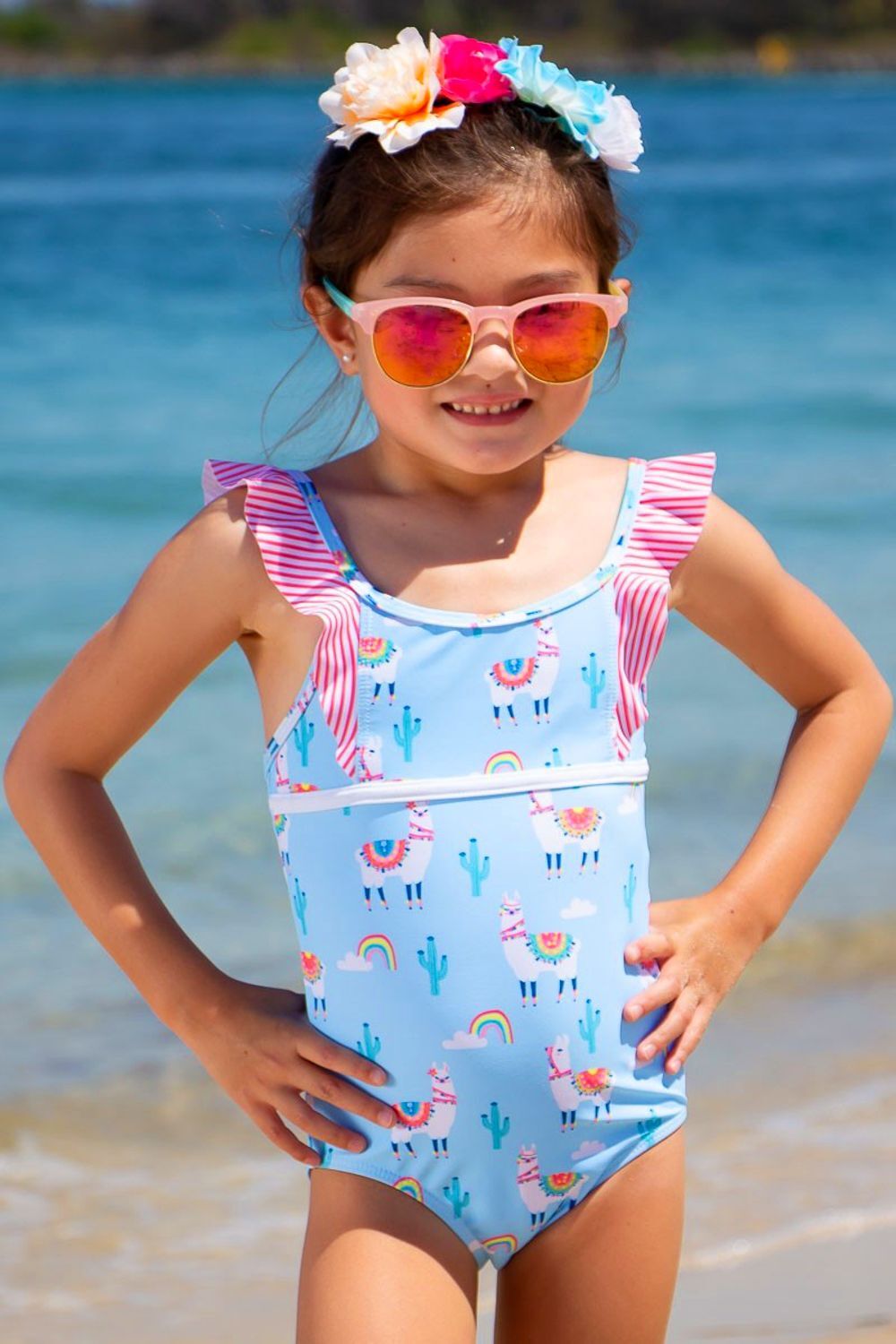 Sun Emporium Baby Girls Bahama Lama Swimsuit, Toddler Girls Swimwear ...