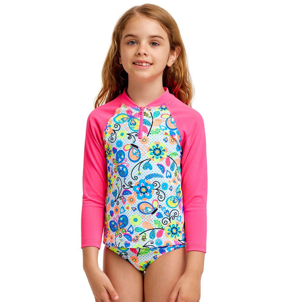 Funkita Toddler Girls Garden Gift Zippy Rash Vest , Funkita Sun Top ...