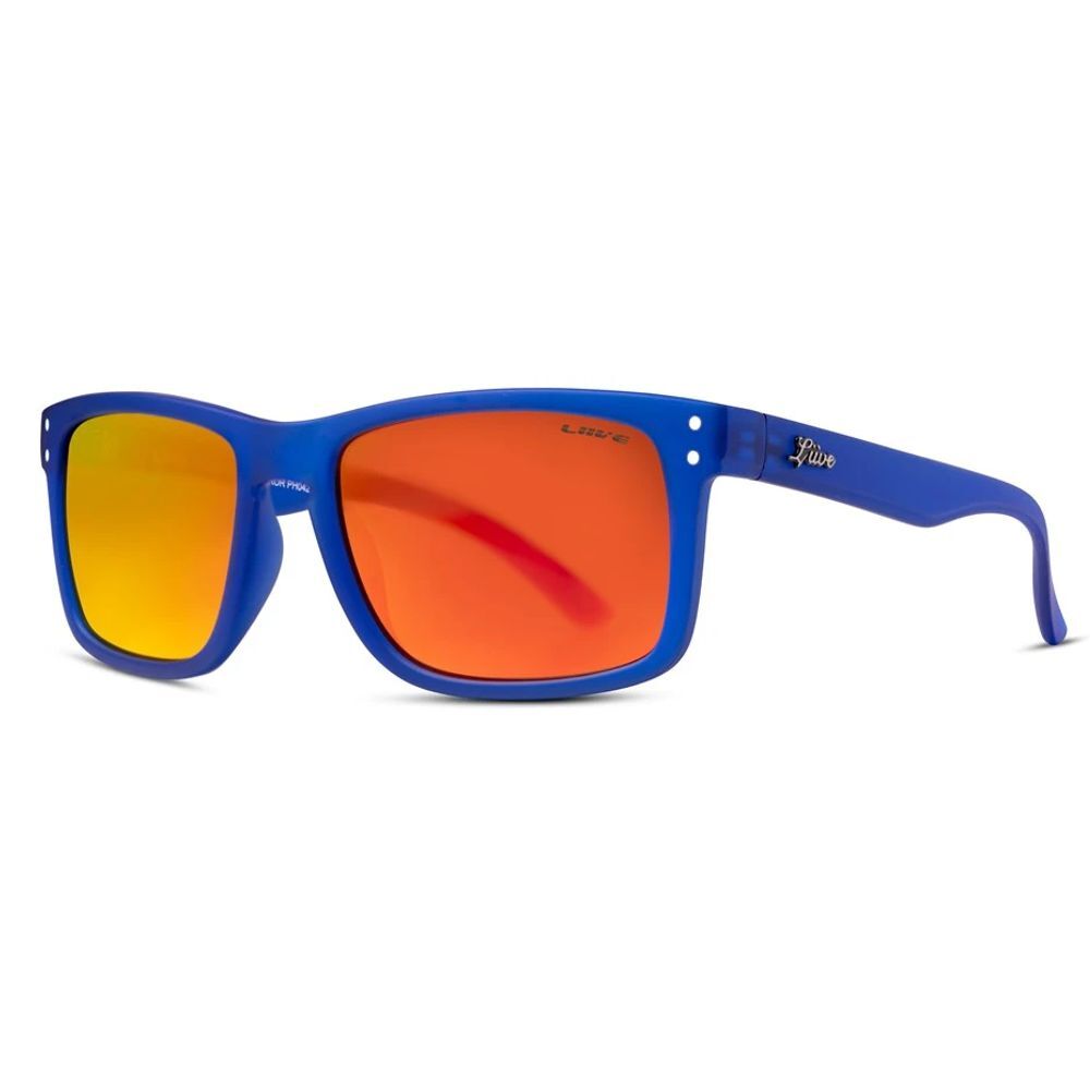 thumbnail image 2 of Liive Vision Cheap Thrill Mirror Sunglasses – Matte Black / Orange, Men's Polycarbonate 2 of 2