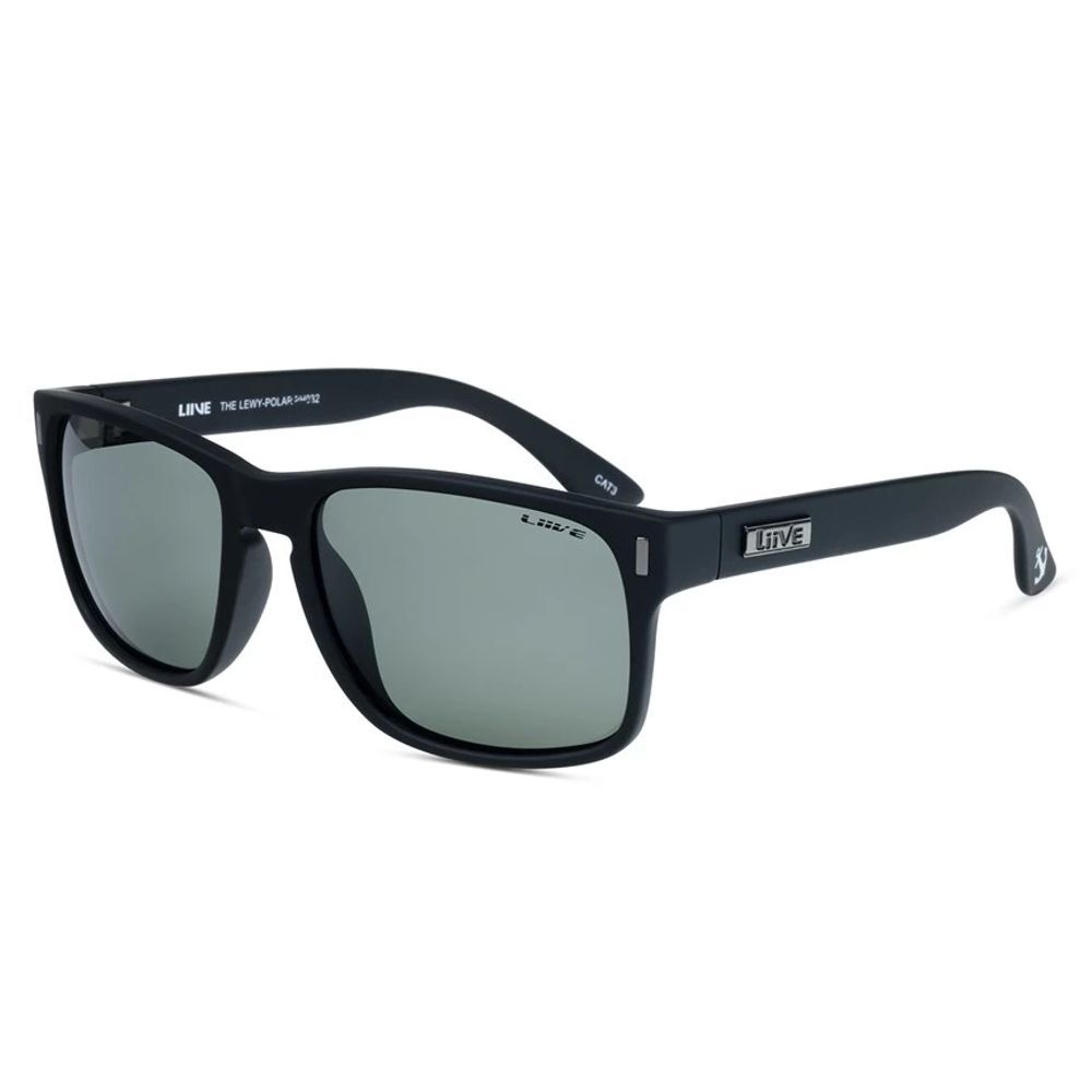 Liive Vision Sunglasses - The Lewy Polarized Matt Black - Area13.com.au