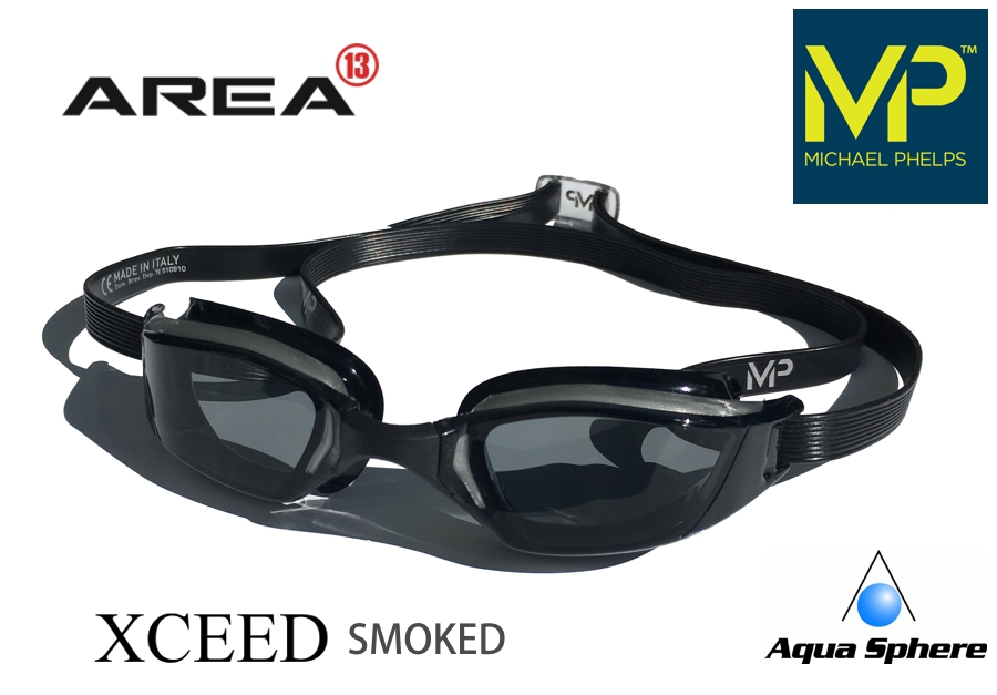Michael Phelps Xceed Goggles Gray/black With Smoke Lens for sale online 