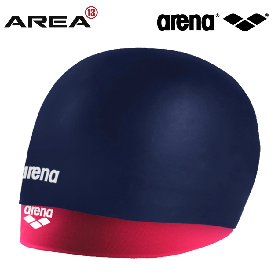 Arena Smartcap Long Hair Swim Cap Navy Fuschia Swimming Cap