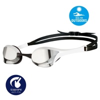 Arena Cobra Ultra Swipe Outdoor Swimming Goggles, Silver - White, Racing Swim Goggles