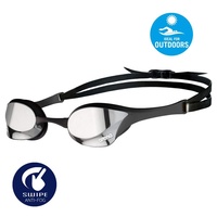 Arena Cobra Ultra Swipe Outdoor Swimming Goggles, Silver - Black, Racing Swim Goggles