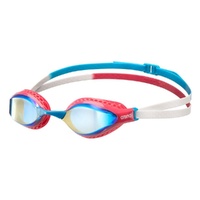 Arena Air Speed Mirror Swimming Goggles, Gold/Blue/Pink - Racing Goggles