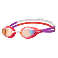 Arena Air Speed Mirror Swimming Goggles, Yellow, Copper, Coral/Purple - Racing Goggles