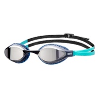Arena Air Speed Mirror Swimming Goggles, Silver/Navy Water - TRaining/Racing Goggles