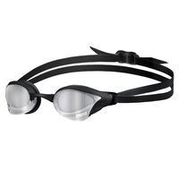 Arena Cobra Core Swipe Mirror Swimming Goggles - Silver & Black , Race - Racing Goggles