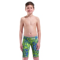 Arena Powerskin ST Next 205 - Snake Green Junior Boys Jammer Swimming Race Suit, Junior Swim Race Suit