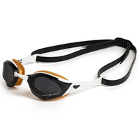 Arena Cobra Edge Swipe Tinted Swimming Goggles SMK/WHT/GLD, Racing Swim Goggles