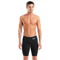 Men’s Arena Powerskin Veloce Jammer Swimwear 100– Black/Teal, FINA approved, Men's Racing Swimsuit