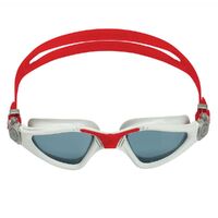 Aqua Sphere Kayenne Swimming Goggles, Smoked Lens - Grey/Red, Triathlon Goggle, Training Goggle