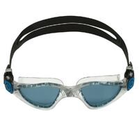 Aqua Sphere Kayenne Swimming Goggles, Smoke Lens - Clear/Petrol, Triathlon Goggle, Training Goggle 
