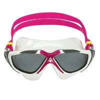 Aqua Sphere Vista Swimming Mask - Smoked Lens, White/Raspberry Swimming Goggles