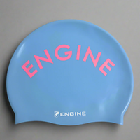 Engine Santorini Swim Cap, Swimming Cap, Silicone Swim Cap - Cornflower Blue