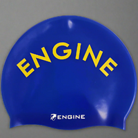Engine Santorini Swim Cap, Swimming Cap, Silicone Swim Cap - Navy