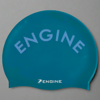 Engine Santorini Swim Cap, Swimming Cap, Silicone Swim Cap - Turqua
