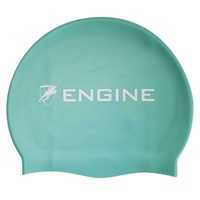 Engine Solid Turqua Swim Cap, Swimming Cap, Silicone Swim Cap
