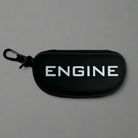 Engine Hard Shell Goggle Case, Swimming Goggle Case - Black