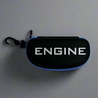 Engine Hard Shell Goggle Case, Swimming Goggle Case - Blue