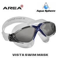 Aqua Sphere Vista Swimming Mask - Smoked Lens, Blue Swimming Goggles 