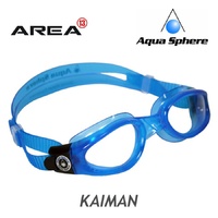 Aqua Sphere Kaiman Goggles Blue/Clear Lens, Swimming Goggles
