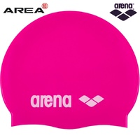 Arena Classic Silicone Swim Cap Bright Fuchsia , Swimming Cap, Silicone Swim Cap