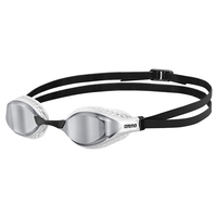 Arena Air Speed Mirror Swimming Goggles, Silver, White - Racing Goggles