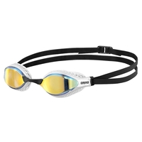 Arena Air Speed Mirror Swimming Goggles, Yellow, Copper, White - Racing Goggles