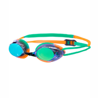 Vorgee Missile Fuze Swimming Goggle, Rainbow Mirrored Aqua/Orange, Swimming Goggles