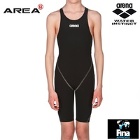 ARENA POWERSKIN ST 2.0 JUNIOR GIRLS RACE SUIT BLACK, SWIMMING RACE SUIT, JUNIOR SWIM RACE SUIT